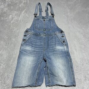 BDG Urban Outfitters Short Overalls Womens 26 Blue Jean Carpenter Pockets